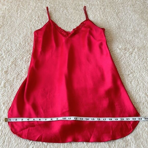 Vintage red slip nightgown size 1X - Picture 10 of 16
